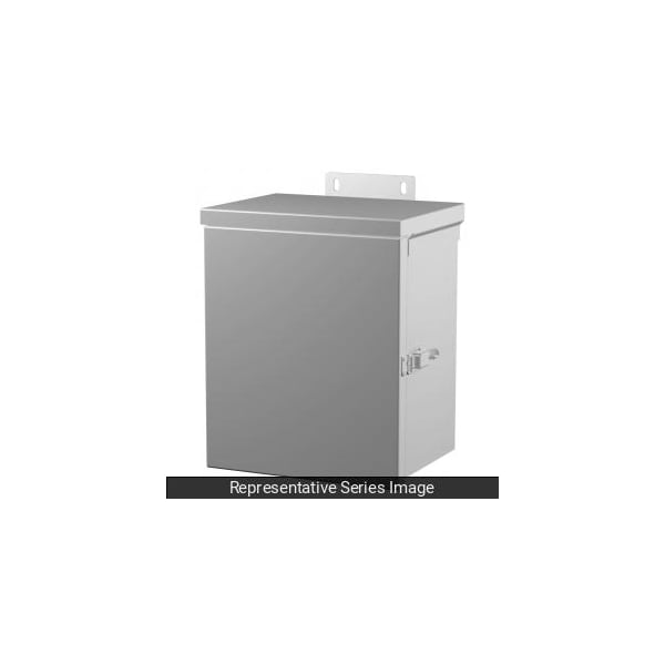 Type 3R Hinge Cover, 6 x 6 x 4, Steel/Gray